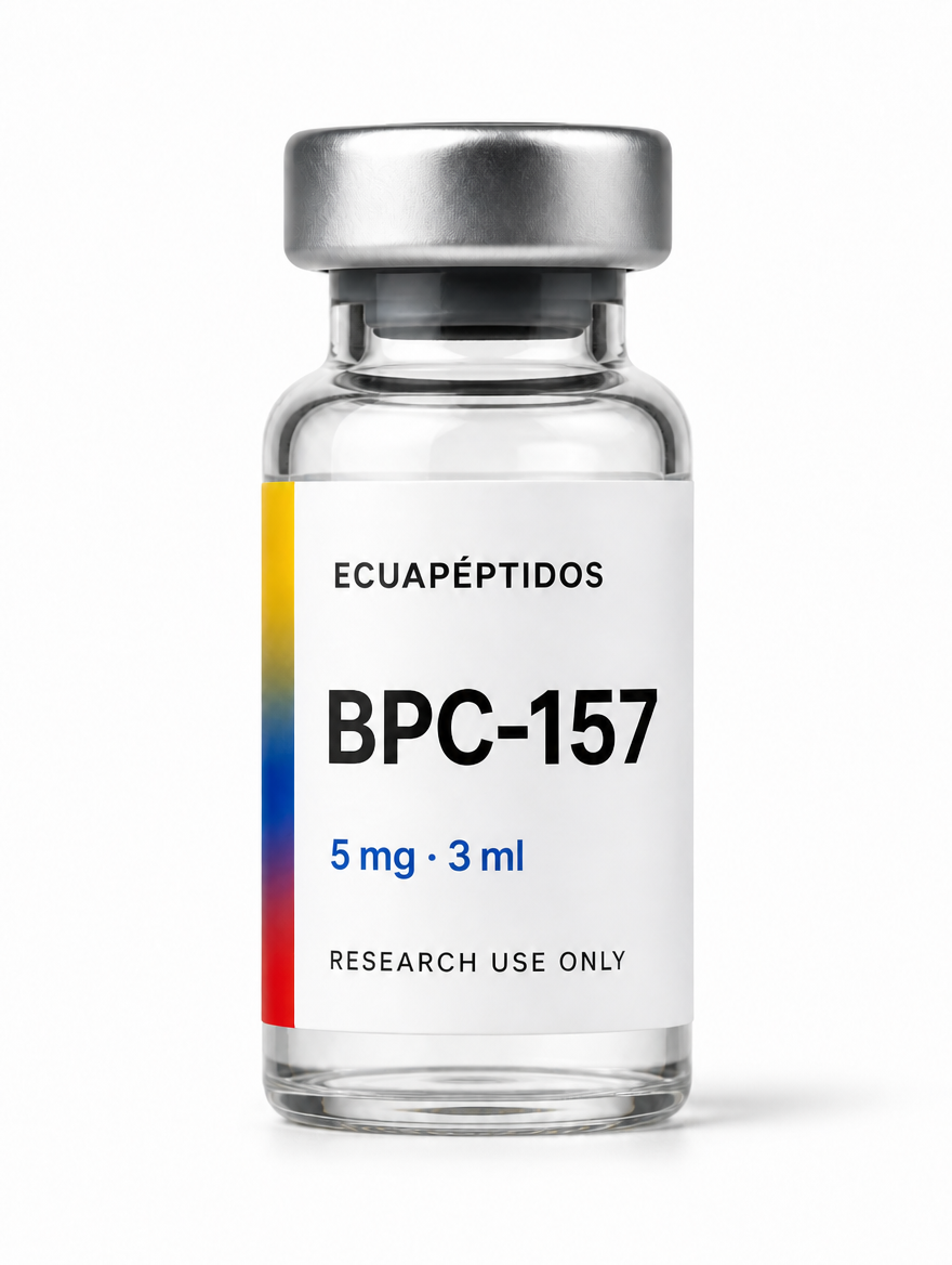 BPC-157 vial Ecuapéptidos